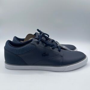 LACOSTE Minzah 319 1 P CMA Leather Lifestyle Men's Size 12 Navy - 738CMA0107092